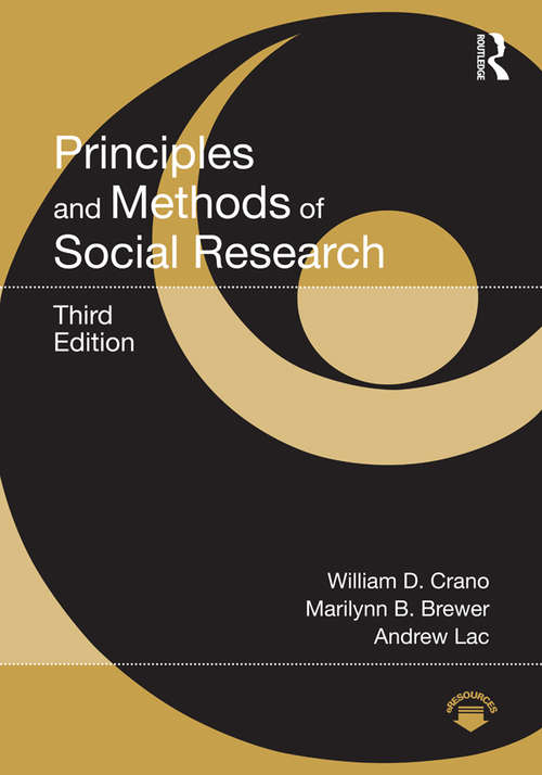 Book cover of Principles and Methods of Social Research