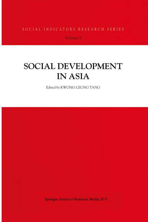 Book cover of Social Development in Asia (2000) (Social Indicators Research Series #5)