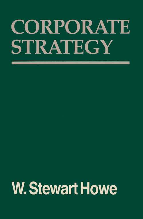 Book cover of Corporate Strategy: (pdf) (1st ed. 1986)