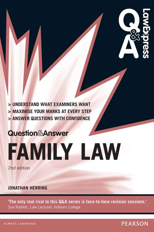 Book cover of Law Express Question and Answer: Family Law