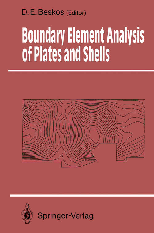 Book cover of Boundary Element Analysis of Plates and Shells (1991) (Springer Series in Computational Mechanics)