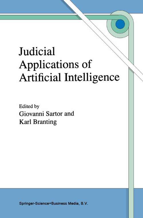 Book cover of Judicial Applications of Artificial Intelligence (1998)
