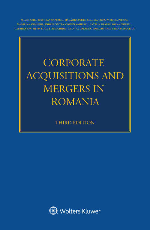 Book cover of Corporate Acquisitions and Mergers in Romania (3)