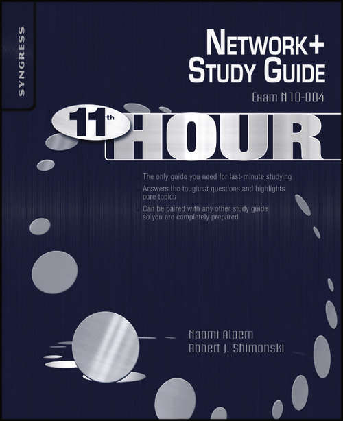 Book cover of Eleventh Hour Network+: Exam N10-004 Study Guide