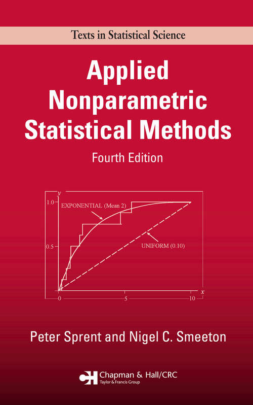 Book cover of Applied Nonparametric Statistical Methods (Chapman And Hall/crc Texts In Statistical Science Ser.)