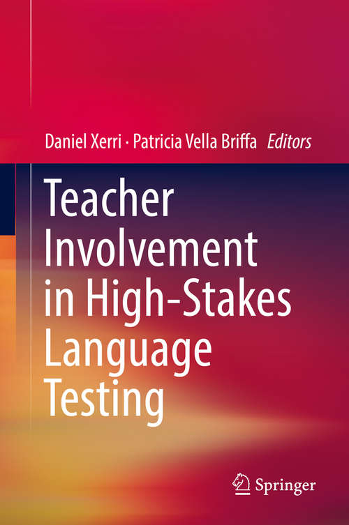 Book cover of Teacher Involvement in High-Stakes Language Testing