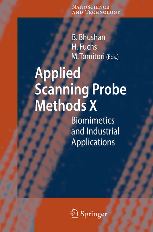 Book cover of Applied Scanning Probe Methods X: Biomimetics and Industrial Applications (2008) (NanoScience and Technology)