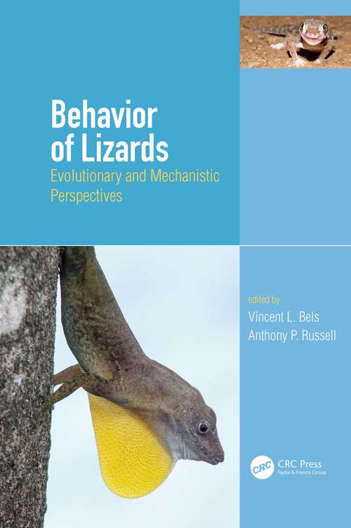 Book cover of Behavior of Lizards: Evolutionary and Mechanistic Perspectives
