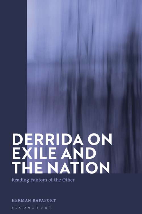 Book cover of Derrida on Exile and the Nation: Reading Fantom of the Other