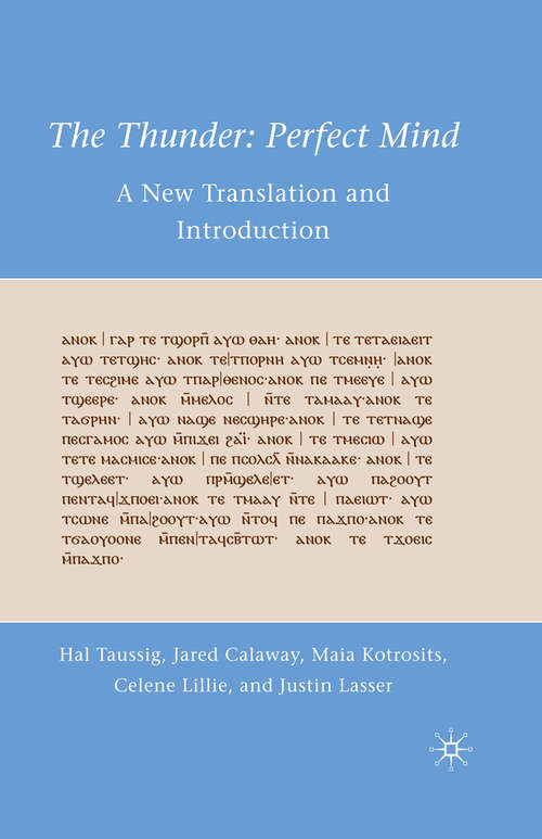 Book cover of The Thunder: A New Translation and Introduction (2010)