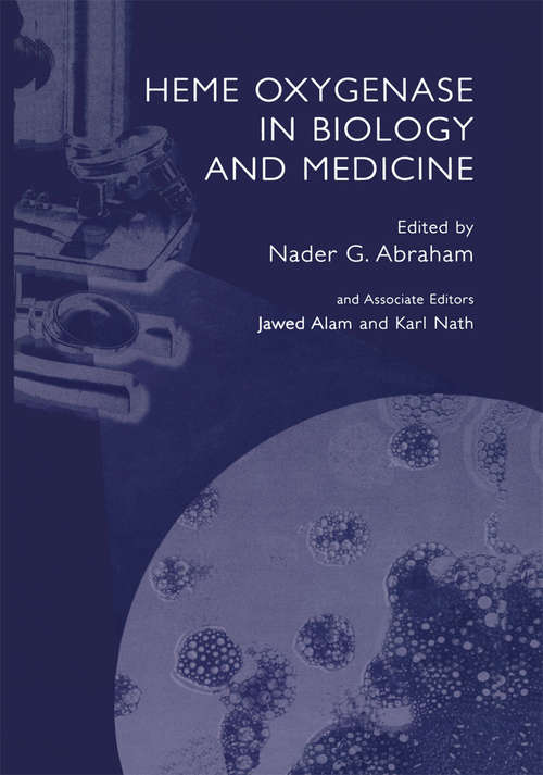 Book cover of Heme Oxygenase in Biology and Medicine (2002)