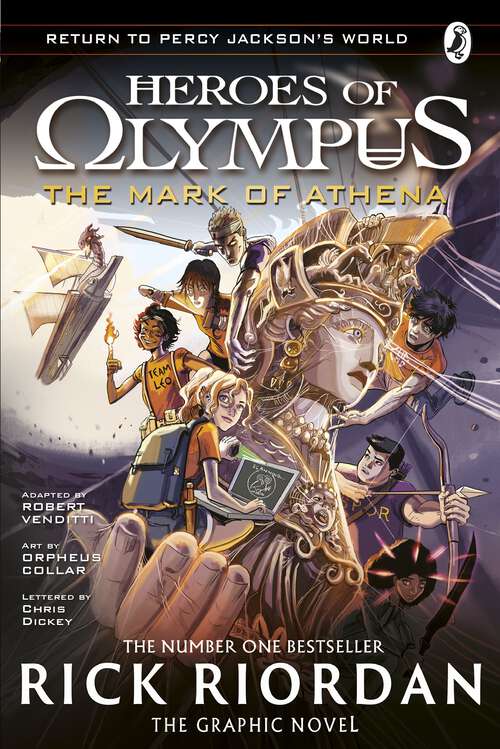 Book cover of The Mark of Athena: The Graphic Novel (Heroes of Olympus Graphic Novels)