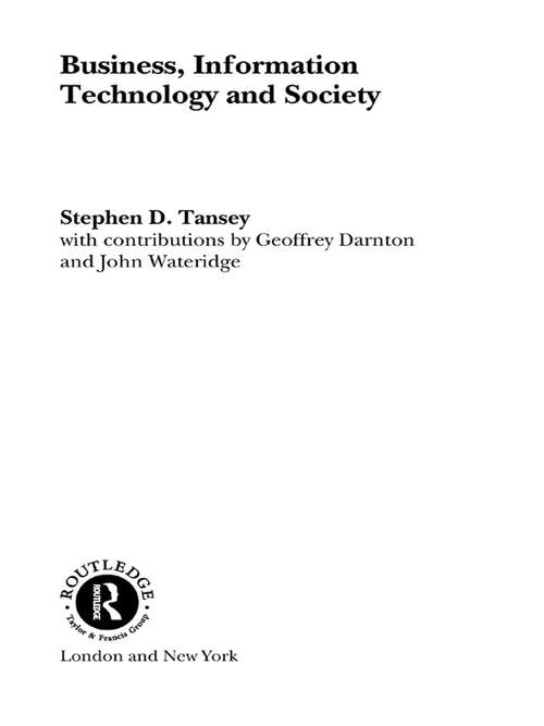 Book cover of Business, Information Technology and Society