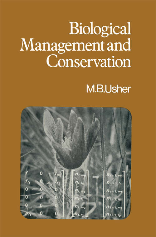 Book cover of Biological Management and Conservation: Ecological Theory, Application and Planning (1973)