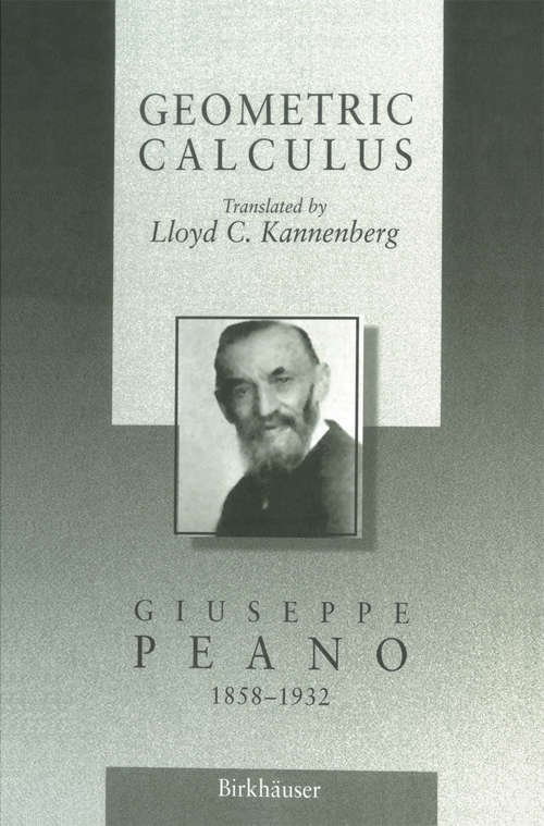 Book cover of Geometric Calculus: According to the Ausdehnungslehre of H. Grassmann (2000)