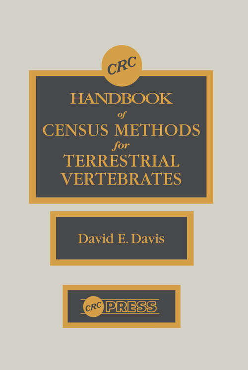 Book cover of CRC Handbook of Census Methods for Terrestrial Vertebrates