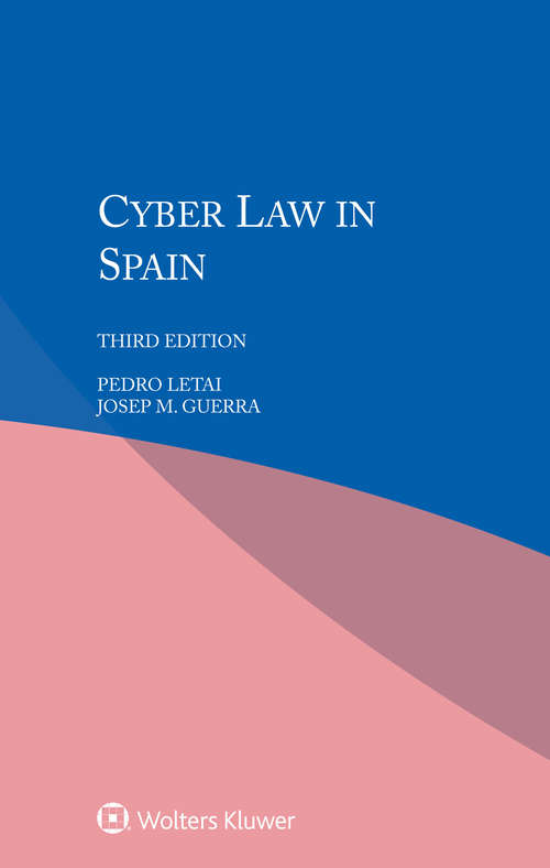 Book cover of Cyber Law in Spain (3)