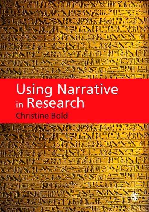 Book cover of Using Narrative in Research