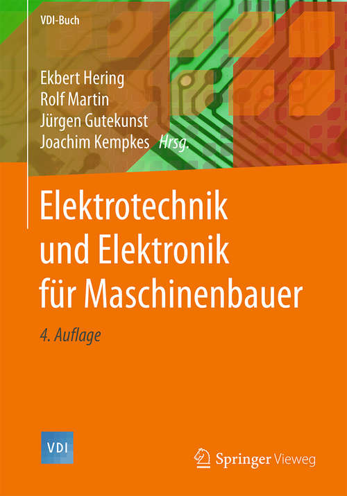Book cover of Elektrotechnik und Elektronik für Maschinenbauer