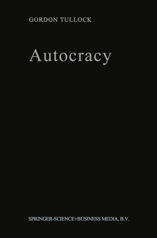 Book cover of Autocracy (1987)