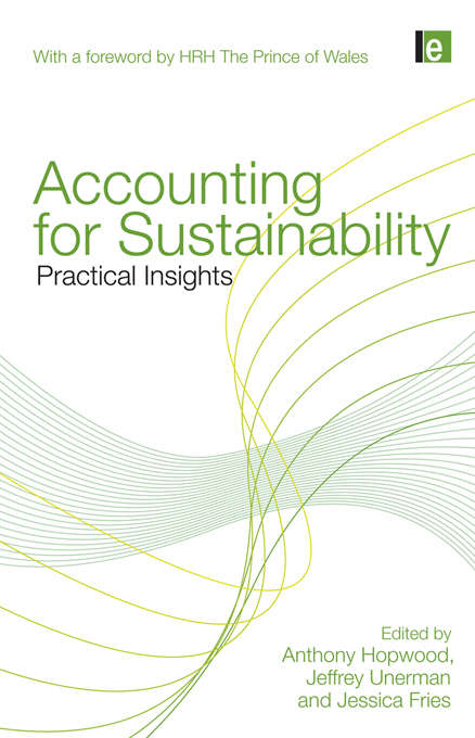 Book cover of Accounting for Sustainability: Practical Insights