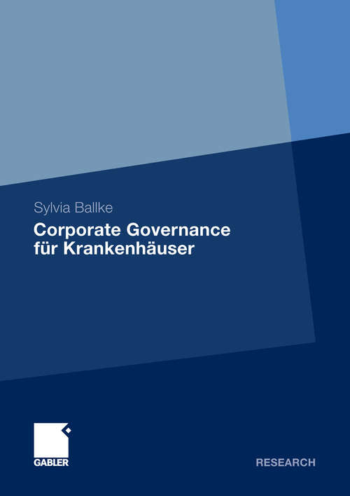Book cover of Corporate Governance für Krankenhäuser (2011)