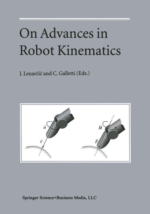 Book cover of On Advances in Robot Kinematics (2004)