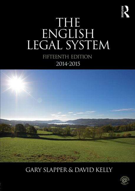 Book cover of The English Legal System: 2014 to 2015 (15th edition) (PDF)