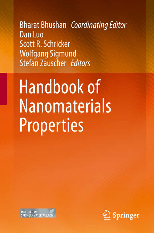 Book cover of Handbook of Nanomaterials Properties (2014)