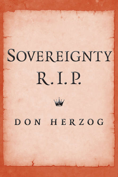 Book cover of Sovereignty, RIP