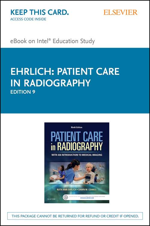 Book cover of Patient Care in Radiography - E-Book: With an Introduction to Medical Imaging (9)