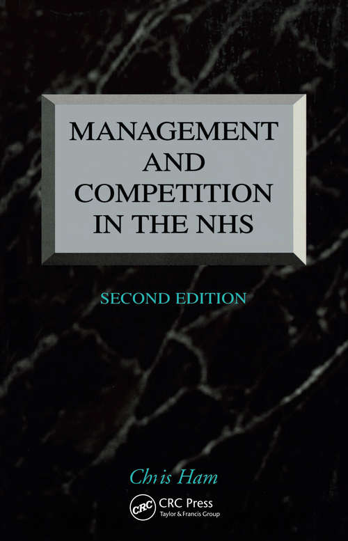 Book cover of Management and Competition in the NHS