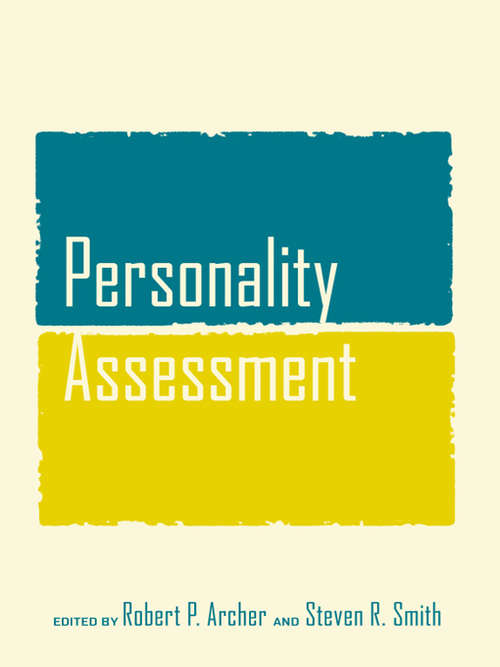 Book cover of Personality Assessment