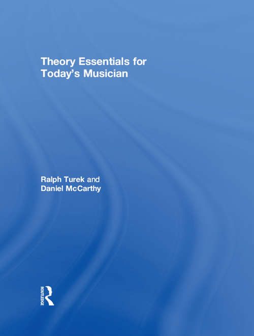 Book cover of Theory Essentials for Today's Musician (Textbook): Workbook