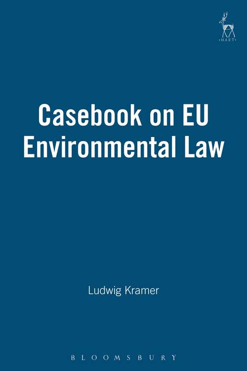 Book cover of Casebook on EU Environmental Law