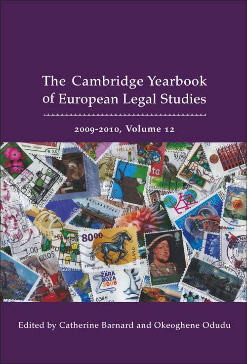 Book cover of Cambridge Yearbook of European Legal Studies, Vol 12, 2009-2010 (Cambridge Yearbook of European Legal Studies)