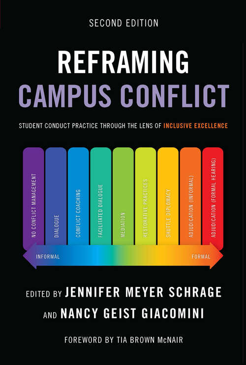 Book cover of Reframing Campus Conflict: Student Conduct Practice Through the Lens of Inclusive Excellence