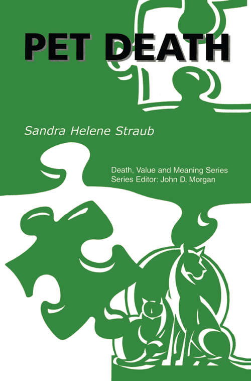 Book cover of Pet Death (Death, Value And Meaning Ser.)