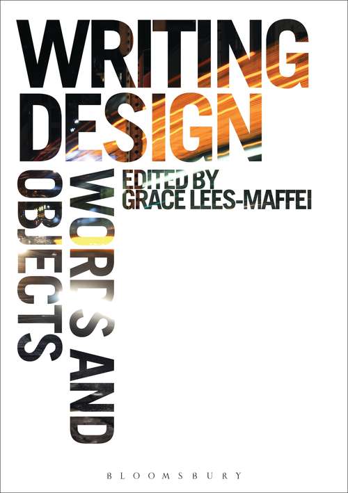 Book cover of Writing Design: Words and Objects