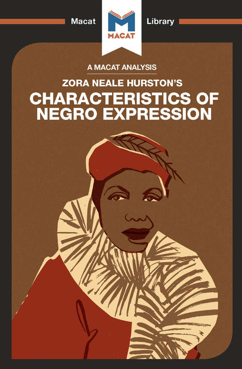 Book cover of Characteristics of Negro Expression (The Macat Library)