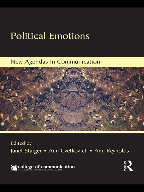 Book cover of Political Emotions (New Agendas in Communication Series)