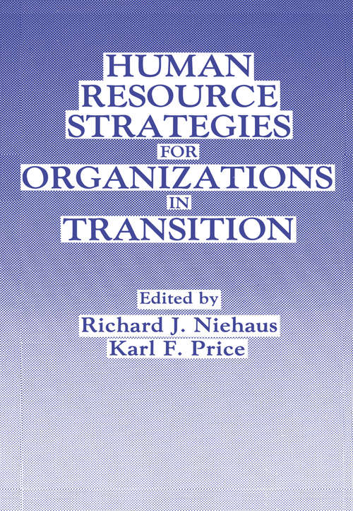 Book cover of Human Resource Strategies for Organizations in Transition (1990)