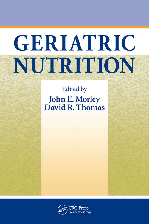 Book cover of Geriatric Nutrition
