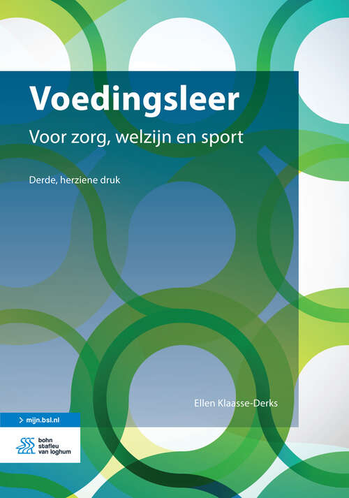 Book cover of Voedingsleer: Voor zorg, welzijn en sport (3rd ed. 2017)