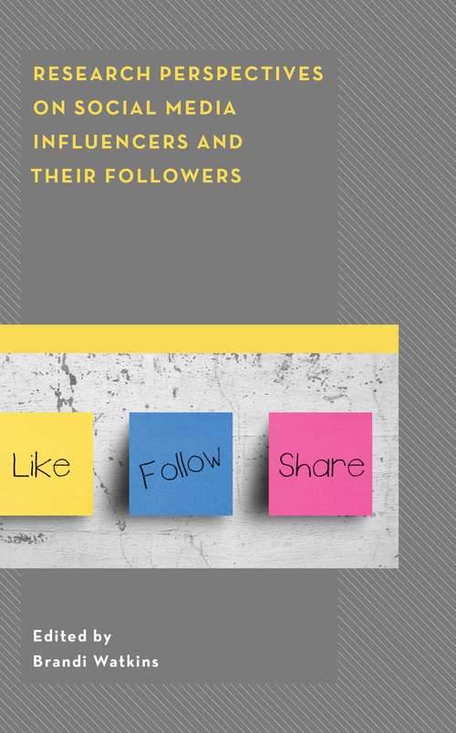 Book cover of Research Perspectives On Social Media Influencers And Their Followers (PDF)