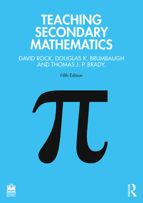 Book cover of Teaching Secondary Mathematics (5)