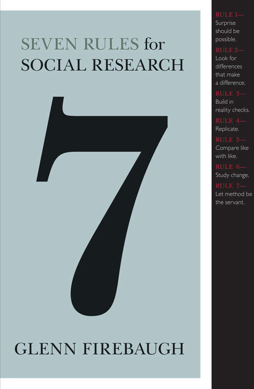Book cover of Seven Rules for Social Research