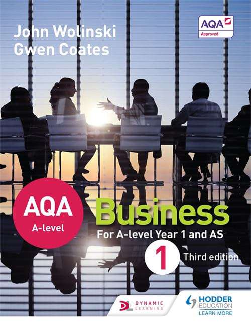 Book cover of AQA A Level Business 1 (3rd edition) (PDF)