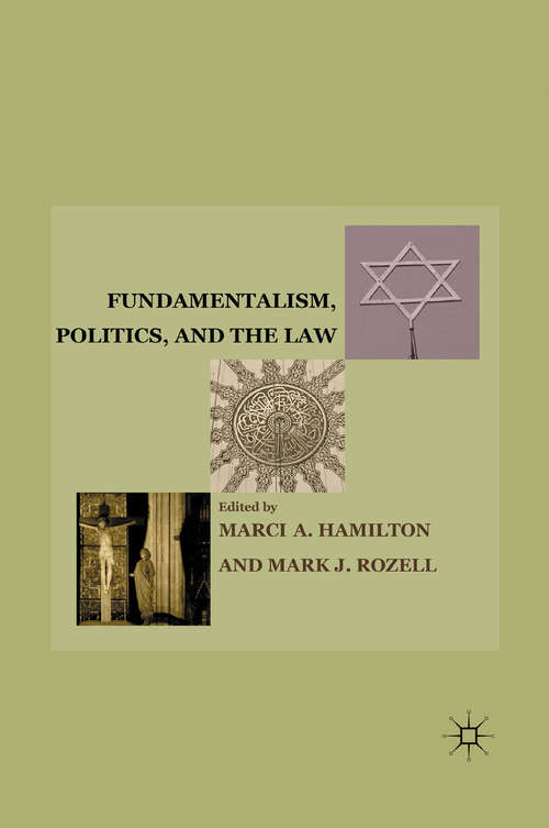 Book cover of Fundamentalism, Politics, and the Law (2011)