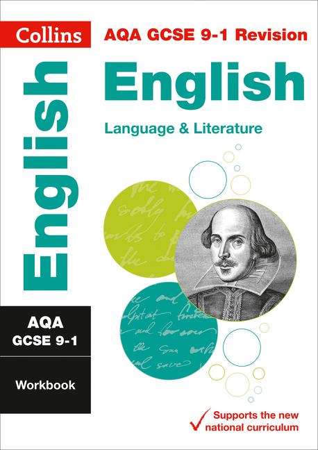 Book cover of Collins GCSE 9-1 Revision — AQA GCSE 9-1 English Language and English Literature Workbook (PDF)